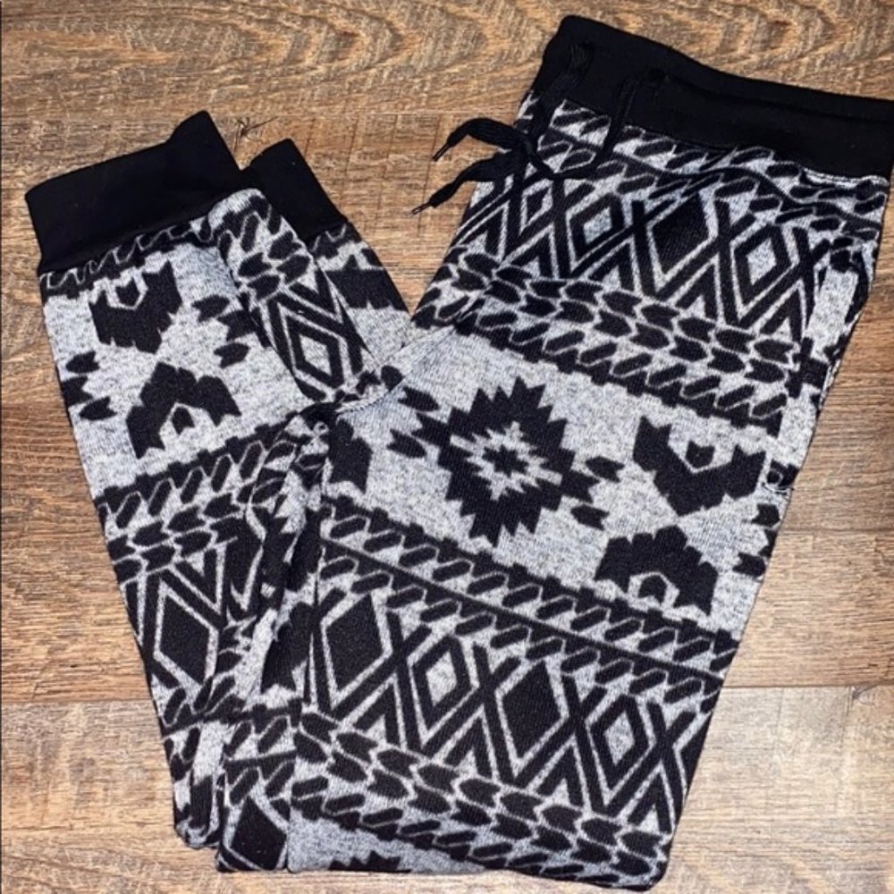 EUC Hollywood the Jean People Fleece Joggers Drawstring Waist size Large